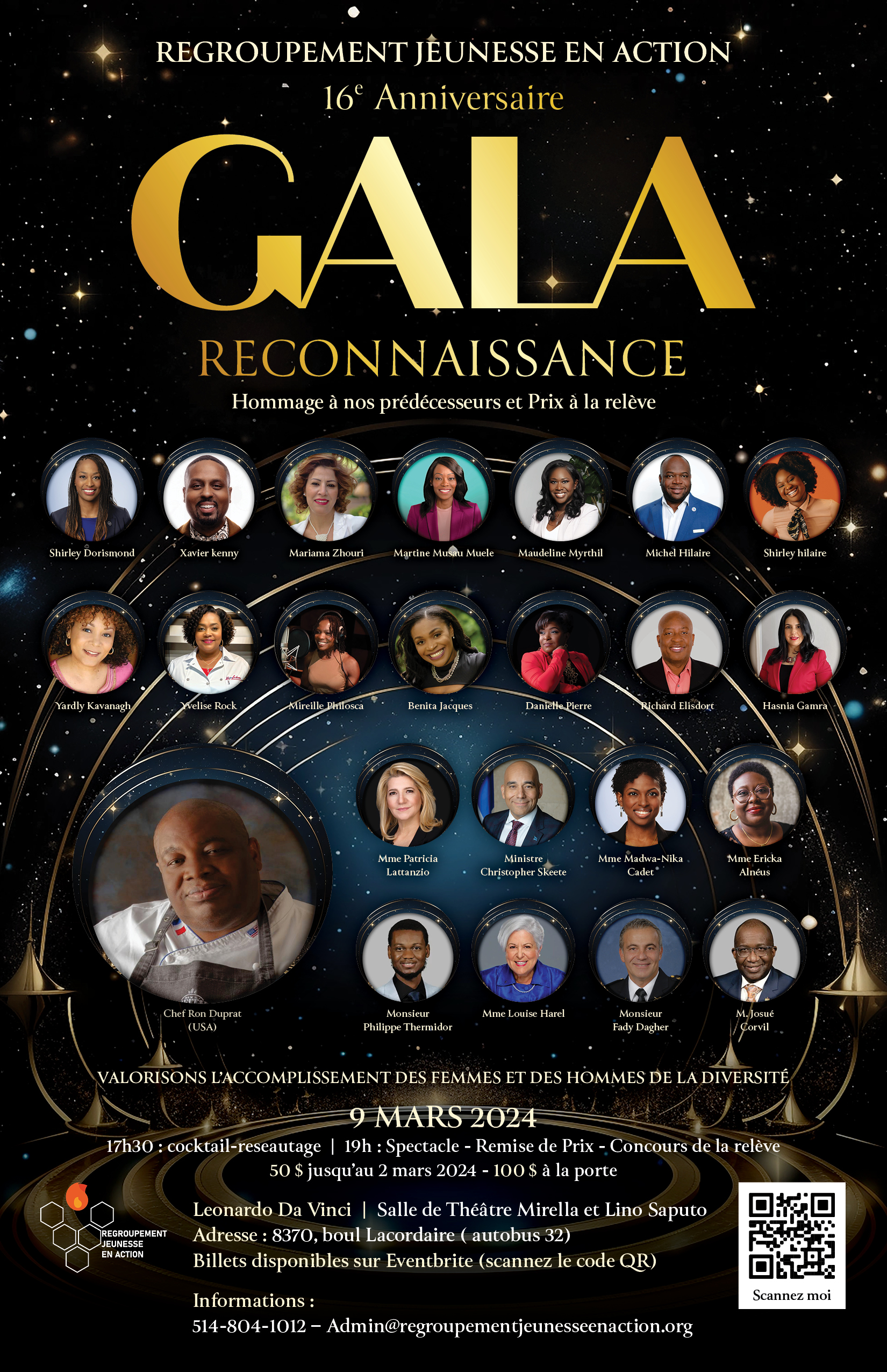 Retour sur le GALA HOMMAGE À NOS PRÉDÉCESSEURS ET PRIX DE LA RELÈVE (2024)